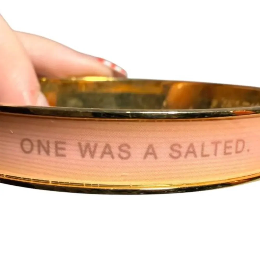 Kate Spade New York Margarita Walked Into A Bar Idiom Enamel Bangle Bracelet - Picture 3 of 7